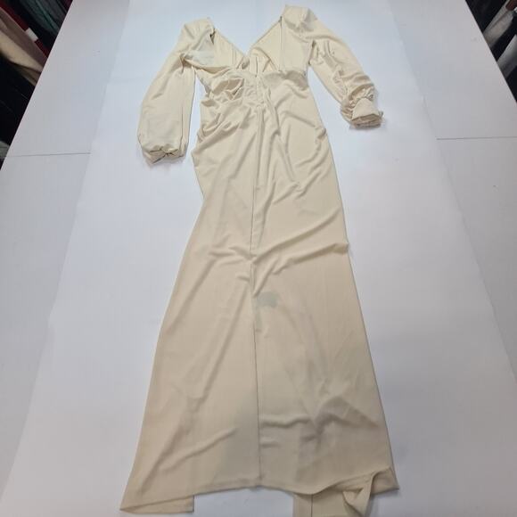 Michael Costello x REVOLVE Bowery Maxi Dress in Cream Small - Picture 11 of 14